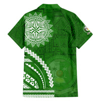 Liahona High School Family Matching Off Shoulder Short Dress and Hawaiian Shirt Ngatu and Polynesian Pattern LT03 - Polynesian Pride