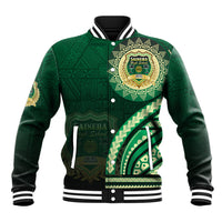 Saineha High School Baseball Jacket Ngatu and Polynesian Pattern