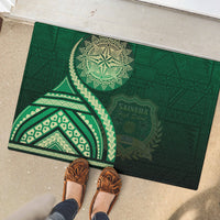 Saineha High School Rubber Doormat Ngatu and Polynesian Pattern
