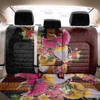 Papua New Guinea Birds and Frangipani Back Car Seat Cover Melanesian Art Tattoos - Polynesian Pride