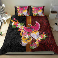 Papua New Guinea Birds and Frangipani Bedding Set Melanesian Art Tattoos - Polynesian Pride