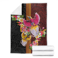 Papua New Guinea Birds and Frangipani Blanket Melanesian Art Tattoos - Polynesian Pride