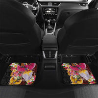 Papua New Guinea Birds and Frangipani Car Mats Melanesian Art Tattoos - Polynesian Pride