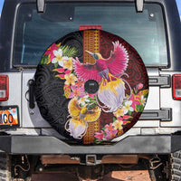 Papua New Guinea Birds and Frangipani Spare Tire Cover Melanesian Art Tattoos - Polynesian Pride