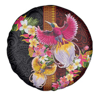 Papua New Guinea Birds and Frangipani Spare Tire Cover Melanesian Art Tattoos - Polynesian Pride