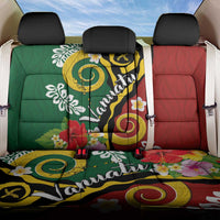 Melanesian Vanuatu Tribal Boar Tusk Back Car Seat Cover Tropical Plants and Namele Motifs LT03 One Size Green - Polynesian Pride