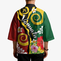 Melanesian Vanuatu Tribal Boar Tusk Kimono Tropical Plants and Namele Motifs LT03 - Polynesian Pride