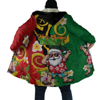 Vanuatu Christmas Cloak Funny Santa with Namele and Boar Tusk Tribal LT03 - Polynesian Pride