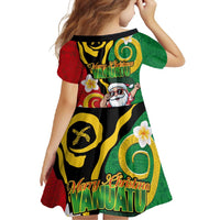 Vanuatu Christmas Family Matching Off Shoulder Maxi Dress and Hawaiian Shirt Funny Santa with Namele and Boar Tusk Tribal - Polynesian Pride