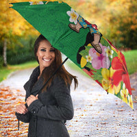 Vanuatu Christmas Umbrella Funny Santa with Namele and Boar Tusk Tribal LT03 - Polynesian Pride