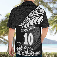 Custom New Zealand Rugby Hawaiian Shirt Maori Warrior Rugby Silver Fern Tribal Pattern LT03 - Polynesian Pride