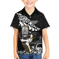 Custom New Zealand Rugby Hawaiian Shirt Maori Warrior Rugby Silver Fern Tribal Pattern LT03 - Polynesian Pride