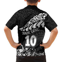 Custom New Zealand Rugby Hawaiian Shirt Maori Warrior Rugby Silver Fern Tribal Pattern LT03 - Polynesian Pride