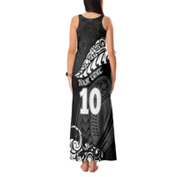 Custom New Zealand Rugby Tank Maxi Dress Maori Warrior Rugby Silver Fern Tribal Pattern LT03 - Polynesian Pride