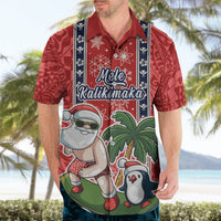 Hawaii Christmas Hawaiian Shirt The Santa Surfing Hawaii Xmas Style LT03 - Polynesian Pride