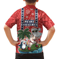 Hawaii Christmas Hawaiian Shirt The Santa Surfing Hawaii Xmas Style LT03 - Polynesian Pride