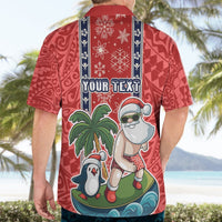 Custom Hawaii Christmas Hawaiian Shirt The Santa Surfing Hawaii Xmas Style LT03 - Polynesian Pride