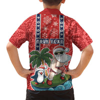 Custom Hawaii Christmas Hawaiian Shirt The Santa Surfing Hawaii Xmas Style LT03 - Polynesian Pride