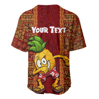 Custom Hawaii Baseball Jersey Aloha Funny Pineapple Mix Kakau Hawaiian Tribal LT03 - Polynesian Pride