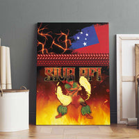 Samoan Siva Afi Canvas Wall Art Tribal Performers of Samoan Fire Knife Dancing LT03 - Polynesian Pride