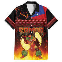 Samoan Siva Afi Family Matching Tank Maxi Dress and Hawaiian Shirt Tribal Performers of Samoan Fire Knife Dancing