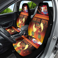 Tahitian Siva Afi Car Seat Cover Tribal Performers of Tahitian Fire Knife Dancing