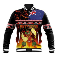 Aotearoa Siva Afi Baseball Jacket Tribal Performers of Aotearoa Fire Knife Dancing