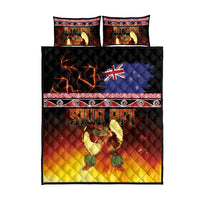 Aotearoa Siva Afi Quilt Bed Set Tribal Performers of Aotearoa Fire Knife Dancing