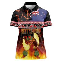 Aotearoa Siva Afi Women Polo Shirt Tribal Performers of Aotearoa Fire Knife Dancing