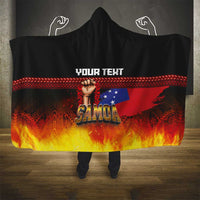 Personalised Samoan Spirit - Samoa Tribal Heritage Hooded Blanket LT03 - Polynesian Pride