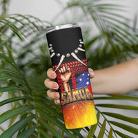 Personalised Samoan Spirit - Samoa Tribal Heritage Skinny Tumbler