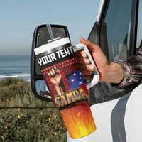 Personalised Samoan Spirit - Samoa Tribal Heritage Tumbler With Handle