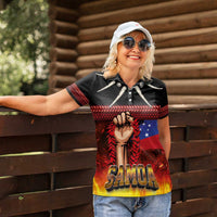 Personalised Samoan Spirit - Samoa Tribal Heritage Women Polo Shirt