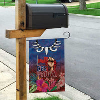 Proud of Samoa Garden Flag Ula Nifo with Samoa 685 and Hibiscus Tapa Tribal Pattern LT03 - Polynesian Pride