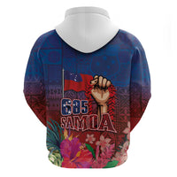 Proud of Samoa Hoodie Ula Nifo with Samoa 685 and Hibiscus Tapa Tribal Pattern