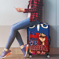 Proud of Samoa Luggage Cover Ula Nifo with Samoa 685 and Hibiscus Tapa Tribal Pattern