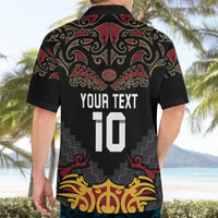 Custom New Zealand Rugby Hawaiian Shirt Black Fern Maori Tribal Pattern LT03 - Polynesian Pride