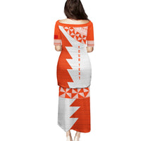 Custom Tonga Rugby Puletasi Ikale Tahi Ngatu Tribal Pattern Half Style LT03 - Polynesian Pride