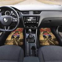 Australia and New Zealand ANZAC Day Car Mats Kangaroo and Kiwi Bird Soldier-Honor and Remember Vintage Style