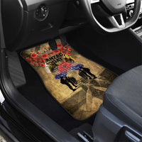 Australia and New Zealand ANZAC Day Car Mats Kangaroo and Kiwi Bird Soldier-Honor and Remember Vintage Style