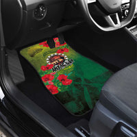 Cook Islands ANDAC Day Car Mats Honor and Remember Soliders-Forever in My Thoughts Grunge Style