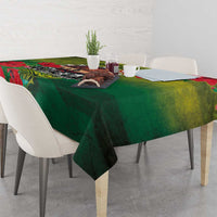 Cook Islands ANDAC Day Tablecloth Honor and Remember Soliders-Forever in My Thoughts Grunge Style