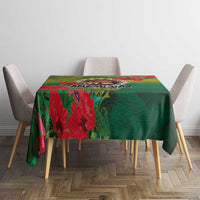 Cook Islands ANDAC Day Tablecloth Honor and Remember Soliders-Forever in My Thoughts Grunge Style