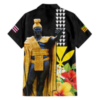Hawaii King Kamehameha Day Hawaiian Shirt Kanaka Maoli Hibiscus Flower and Kakau Pattern LT03 - Polynesian Pride