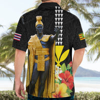 Hawaii King Kamehameha Day Hawaiian Shirt Kanaka Maoli Hibiscus Flower and Kakau Pattern LT03 - Polynesian Pride