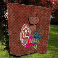 Chamorro Biba Guam Quilt Latte Stone Tribal and Hibiscus Flower Tapa Pattern LT03 - Polynesian Pride