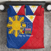 Philippines Independence Day Bedding Set Araw ng Kalayaan Polynesian Sun and YAKAN Pattern