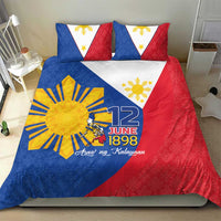 Philippines Independence Day Bedding Set Araw ng Kalayaan Polynesian Sun and YAKAN Pattern