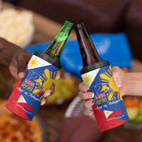 Philippines Independence Day 4 in 1 Can Cooler Tumbler Araw ng Kalayaan Polynesian Sun and YAKAN Pattern