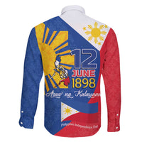 Philippines Independence Day Family Matching Short Sleeve Bodycon Dress and Hawaiian Shirt Araw ng Kalayaan Polynesian Sun and YAKAN Pattern